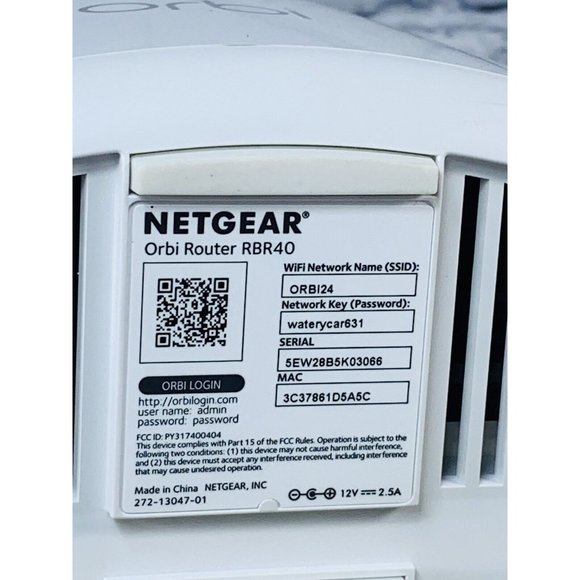 NETGEAR Orbi Mini RBR40 Wireless WiFi Router Base With Power Cord Tested - Picture 5 of 6